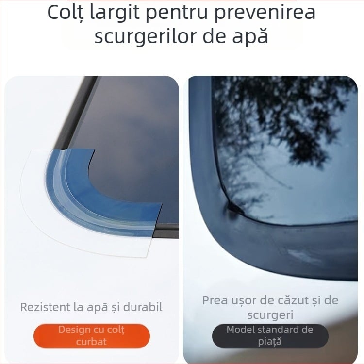 Bandă etanșantă pentru luneta panoramică, impermeabilă, cu adeziv nano, grosime 0.5 mm, compatibil universal, personalizare disponibilă