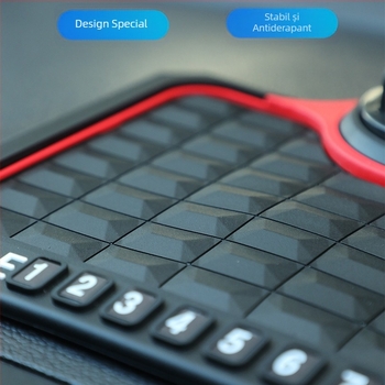 Covoraș auto antiaderent cu suport de navigație rotativ 360° și covoraș multifuncțional de depozitare pe bord