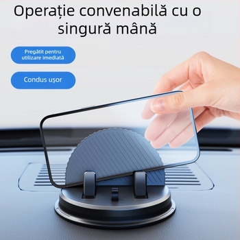 THIS IS SPRING Suport pentru telefon pentru bordul mașinii, cu ventuză, universal, ABS+PC+TPE