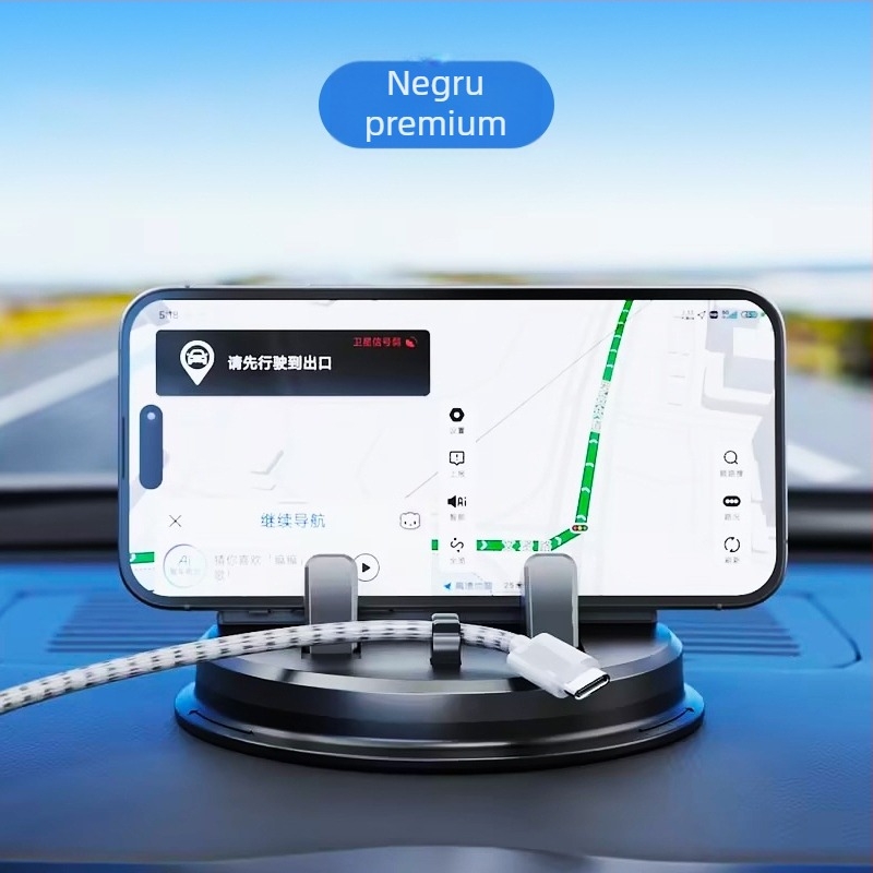 THIS IS SPRING Suport pentru telefon pentru bordul mașinii, cu ventuză, universal, ABS+PC+TPE