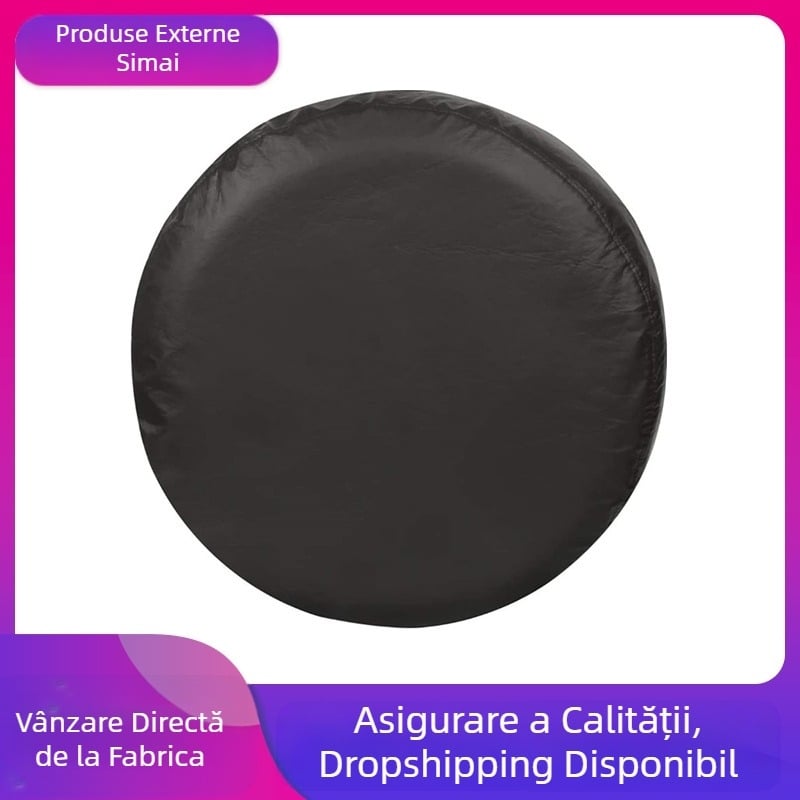Husă pentru roata de rezervă a mașinii, din Oxford cloth – impermeabilă și rezistentă la praf, deschidere extensibilă, logo tipărit, posibilitate de personalizare