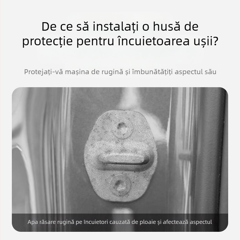 Buffer pentru ușa de mașină cu tampon amortizant și manșon din cauciuc pentru încuietoarea ușii, protecție anti-coliziune — The First Force