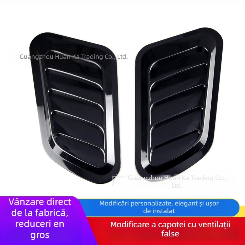 Capac de ventilație universal pentru capota mașinii – ABS, instalare cu adeziv, model neregulat, pentru caroserie