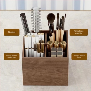 Cutie de depozitare pentru cosmetică din lemn masiv – Bestar, logo tipărit, personalizare procesare disponibilă, stil retro, lansată în 2016