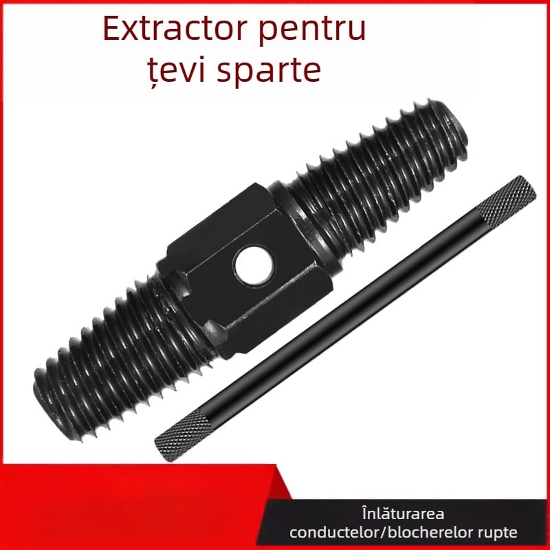 Extractor pentru șuruburi rupte la conducte de apă — oțel carbon, lungime 90 mm, greutate 0,2 kg, universal