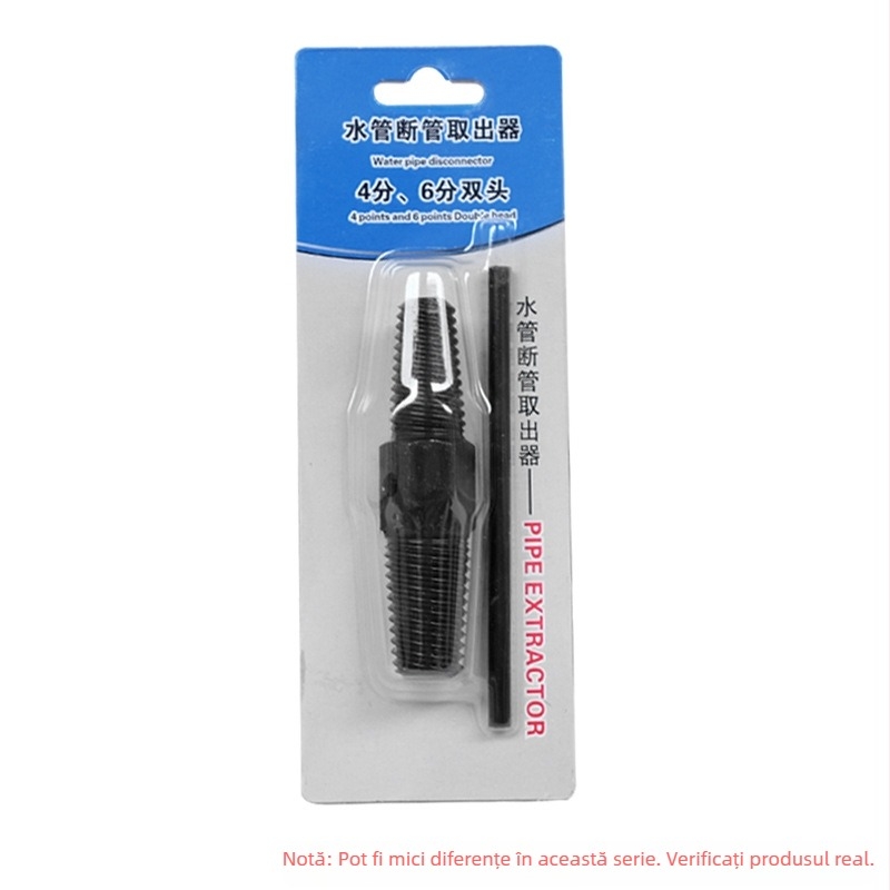 Extractor pentru șuruburi rupte la conducte de apă — oțel carbon, lungime 90 mm, greutate 0,2 kg, universal