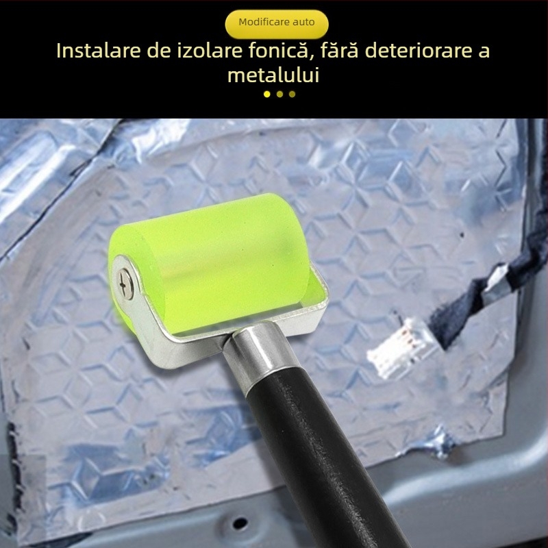 Rolă pentru izolație auto – instrument pentru montaj izolație din vată, aplicare folie tapet, rolă plată de lipire, marcă QST EXPRESS