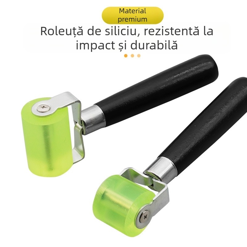 Rolă pentru izolație auto – instrument pentru montaj izolație din vată, aplicare folie tapet, rolă plată de lipire, marcă QST EXPRESS