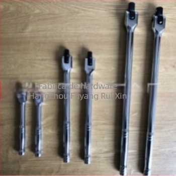 Set de 3 chei de soclu cu tijă de extensie, crom 40, electroplacat