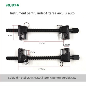 DTBD 2 piese Unealtă demontare amortizor auto și compresor arc — oțel crom vanadiu, cutie din plastic, 3,6 kg