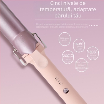 Ondulator pentru păr Kang Hair cu ioni negativi, acoperire ceramică, 85W, 220V, 15 setări de temperatură