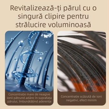 Ondulator ceramic cu funcție dublă pentru curling și netezire cu afișaj LCD, reglaj în mai multe trepte al temperaturii, 35W, 220V