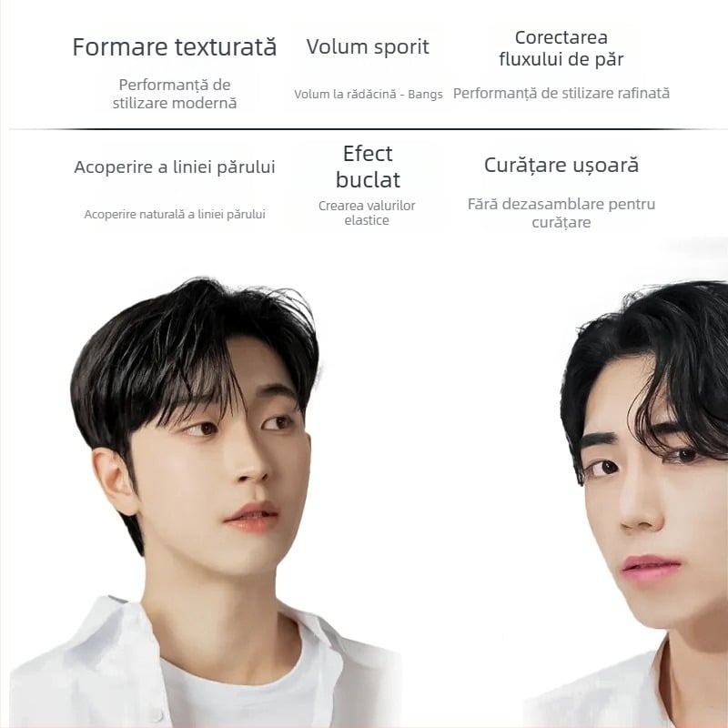 Pieptene pentru păr ABS, instrument de styling unisex pentru ridicarea rădăcinilor și volum