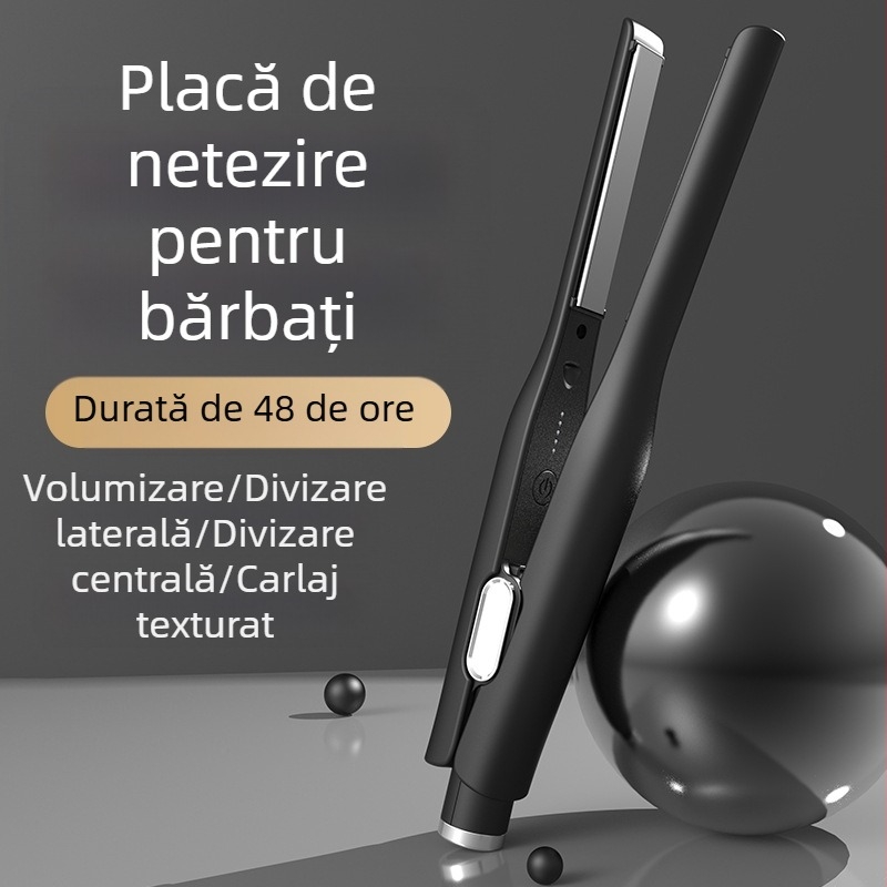 Ondulator și placă de îndreptare electrică, cu plăci din tourmalin ceramic, tehnologie cu ioni negativi, reglaj temperatură în 10 trepte, alimentare prin cablu