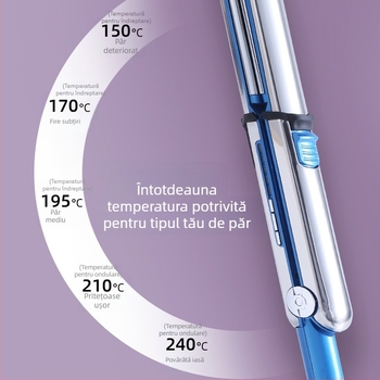 Ondulator de păr cu dublu scop: curling și îndreptare — încălzire ceramică, diametrul conductorului termic sub 15 mm, 15 trepte de temperatură, 350 W, 127–220 V