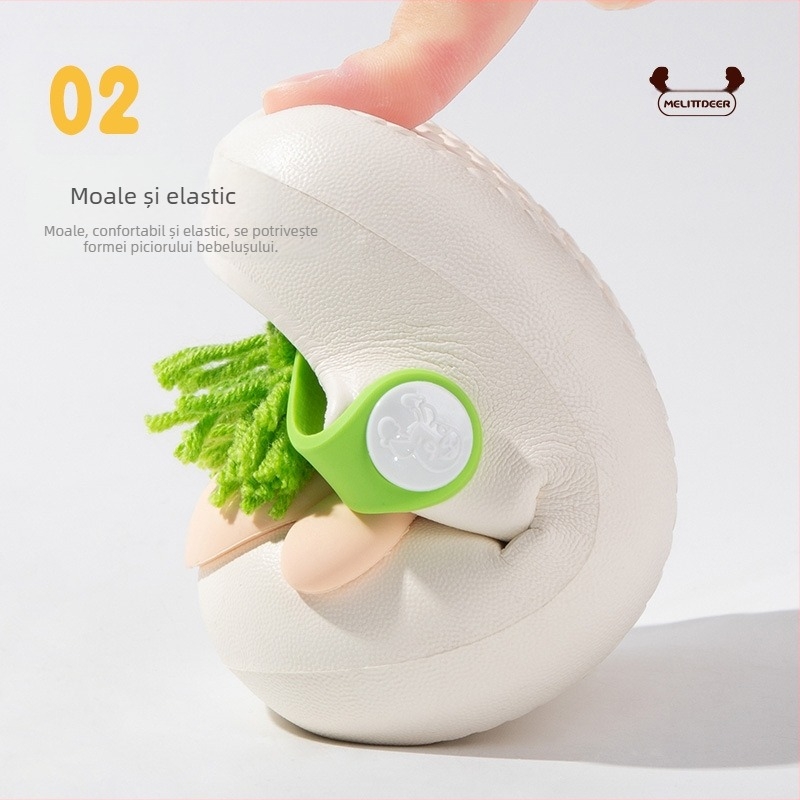 Sandale pentru copii, model cartoon, partea superioară EVA și talpa EVA, respirabile, uscare rapidă.