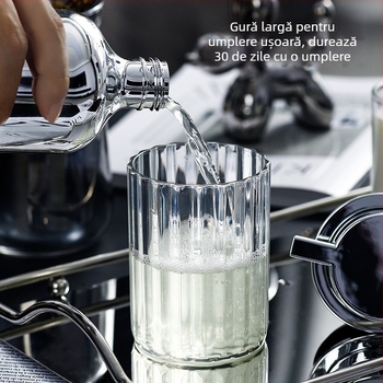 Sticlă dozator spumant cu capac; material: PET/ABS/silicone; ambalare: 75 buc.; logo tipărit: Da; mărci private autorizate: Da