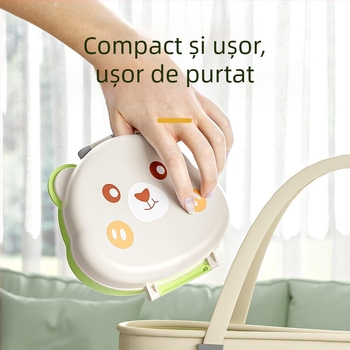 Youbeidi Set perii pentru sticle de bebeluși din silicon – compact pentru călătorii, cu perie pentru tetină