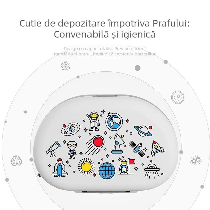 Bonmin Set portabil de perii pentru biberoane – Perii din silicon pentru biberoane, Kit de curățare de călătorie