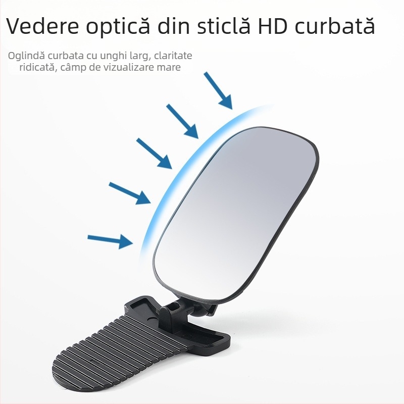 Oglindă interioară pentru mașină, rotire la 360°, reglabilă; oglindă de observare a bebelușului, pentru vehicule cu patru roți