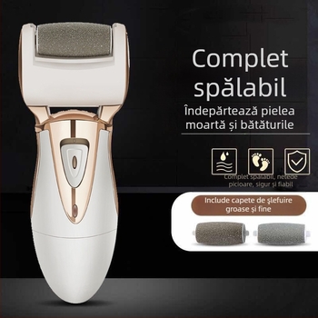 Freză electrică pentru picioare JD505R – elimină pielea moartă și călcâiele, pedicură pentru picioare, 5W, corp complet lavabil (JD505R, 5W, corp complet lavabil)