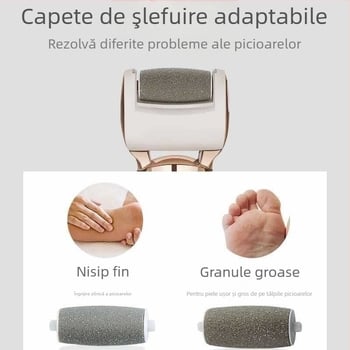 Freză electrică pentru picioare JD505R – elimină pielea moartă și călcâiele, pedicură pentru picioare, 5W, corp complet lavabil (JD505R, 5W, corp complet lavabil)