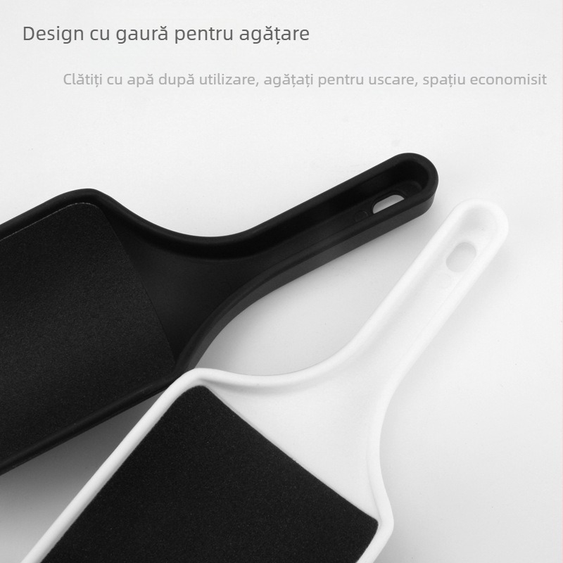 SHANG EN pilă de picioare în formă de U, cu două fețe și suprafață șlefuită pentru îndepărtarea pielii moarte, unealtă de pedicură, din ABS plastic, 200 buc