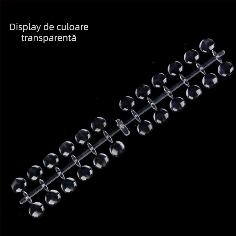 Tablou de afișaj pentru unghii cu carduri circulare de culoare pentru ojă; marca dxe; conținut net: 30; material: Altul