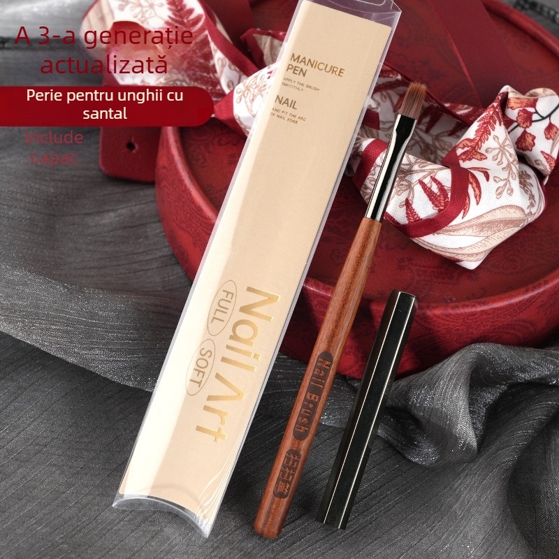 Creion estompare pentru manichiură – mâner din lemn, portabil, set 1 bucată, brand Mirror Makeup, origine Jiangxi