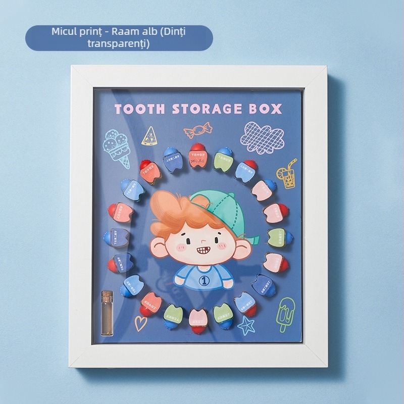 Cutie din lemn pentru dinții de lapte, pentru copii 4-6 ani; Categorie 3C: Alte jucării sub 14 ani