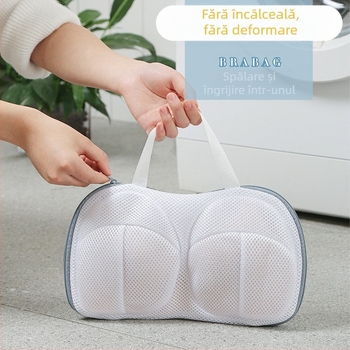 Sac de spălat pentru sutiene – plasă robustă, anti-deformare, poliester, model 2023