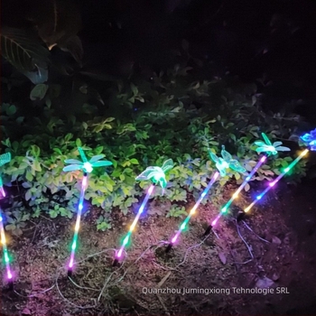 Şir decorativ LED alimentat solar pentru hol, 8 funcții, model D120, IP55