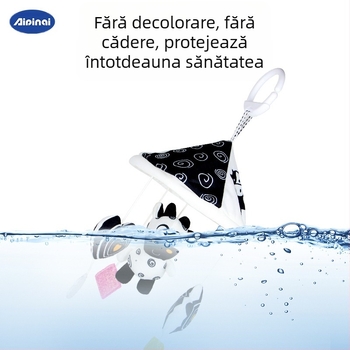 Aipinqi Jucărie de pluș pentru agățat, cu clopoțel, pentru cărucior și pătuț – design animal, pentru sugari 0–3 ani, stimulează vederea, auzul și coordonarea mână-ochi