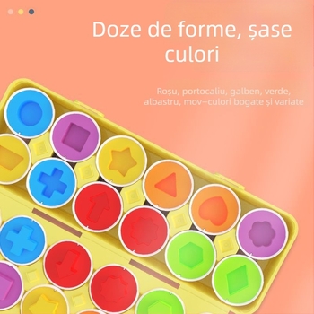 Puzzle ouă Montessori pentru potrivire forme – plastic, brand Shang Yu, multifuncțional, personalizare logo OEM, potrivit pentru copii 4–6 ani