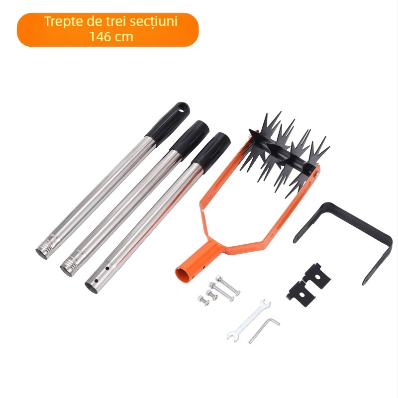 Minilo cultivator rotativ pentru grădină - unealtă două în una pentru arat și combaterea buruienilor, afânarea solului