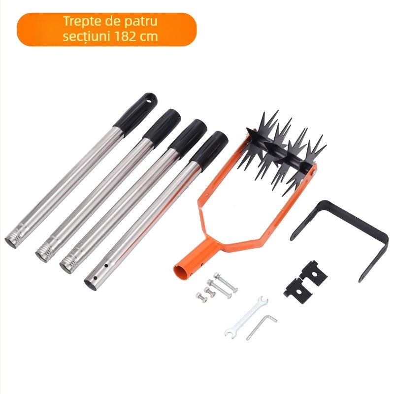 Minilo cultivator rotativ pentru grădină - unealtă două în una pentru arat și combaterea buruienilor, afânarea solului