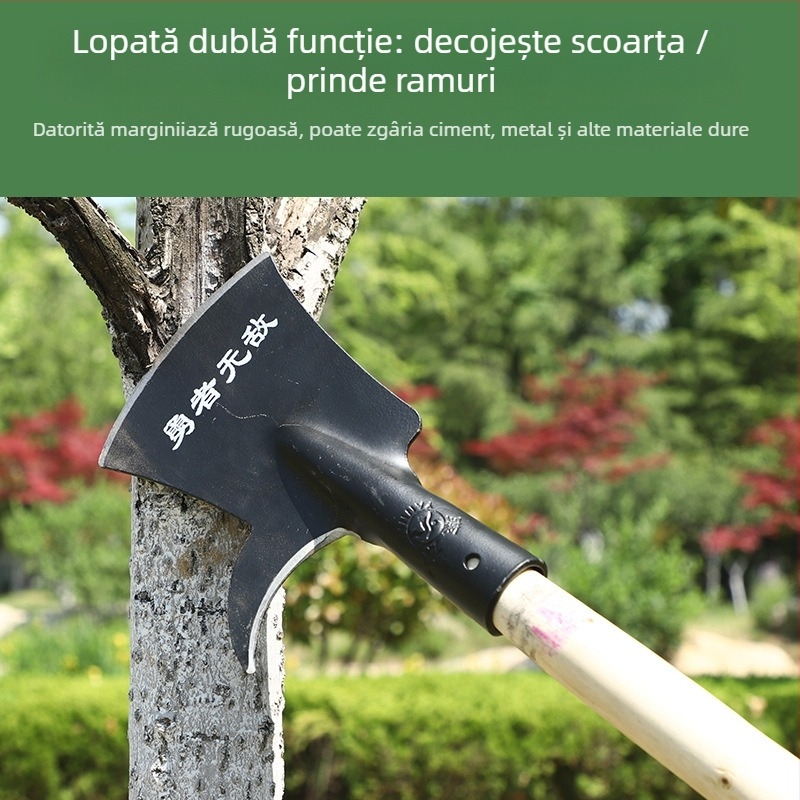 Lopata Yannan cu lamă cu cârlig pentru agricultură — îndepărtarea gheții și scoarței, unelte multifuncționale pentru exterior