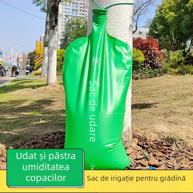 Sac de irigare prin picurare pentru pomi — sac de hidratare microirigant reglabil, din plastic, capacitate 15/40, ieșire automată a apei