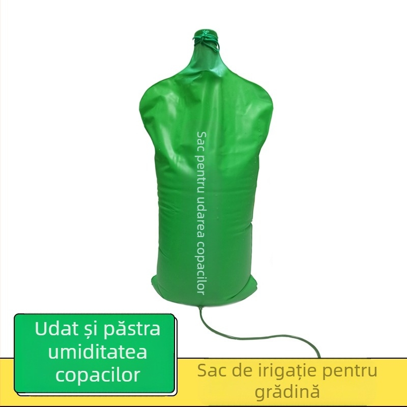 Sac de irigare prin picurare pentru pomi — sac de hidratare microirigant reglabil, din plastic, capacitate 15/40, ieșire automată a apei