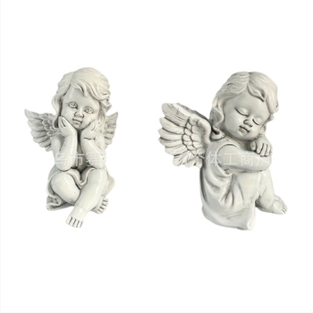 Statuie Cupidon – Îngeruleț din rășină pentru curte, decor modern minimalist; Material: rășină; Categorie: meșteșuguri din rășină; Ambalare: ambalaj carton