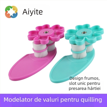 Unealtă de quiling – modelare în valuri, ABS; brand Eyit; semi-mecanic, semi-manual; stil desen animat; unelte pentru hârtie