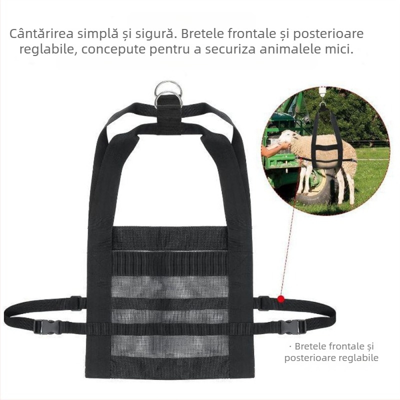 Sac de cântărire pentru animale de companie – accesoriu suspendat pentru măsurarea greutății animalelor nou-născute