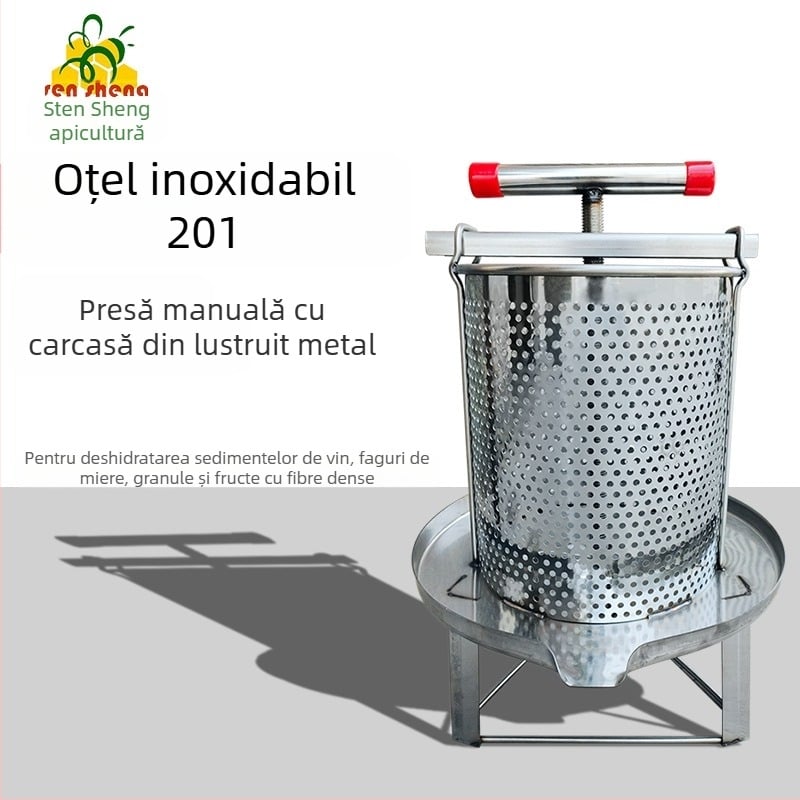 Mașină de presat miere din oțel inoxidabil pentru apicultură, operare la temperatura camerei, potrivită pentru zootehnie