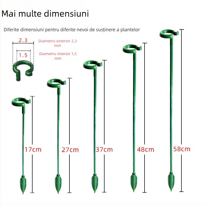 Suport pentru flori de grădinărit, din fibră de sticlă, suport pentru plante