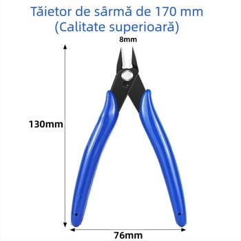 Clește diagonale pentru tăierea modelelor — material PE + oțel carbon, greutate 0,1 kg