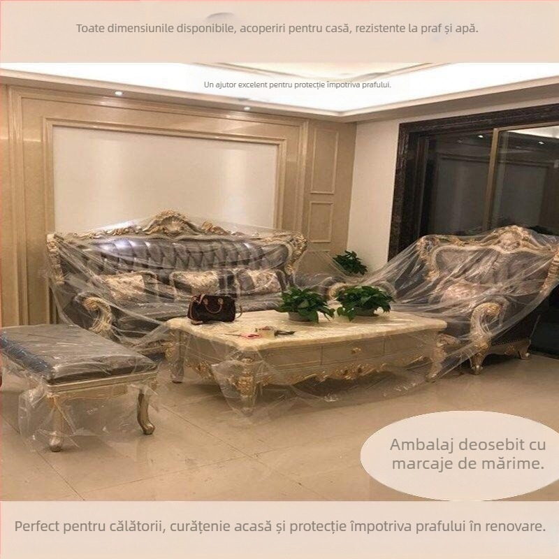 Husă de praf pentru mobilier – pentru canapea și pat, stil simplu și modern, material: Altul