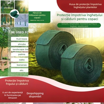 Înveliș termoizolant pentru copaci, grădină, țesătură nețesută, protecție împotriva frigului