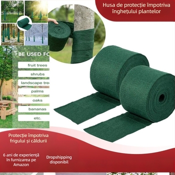 Înveliș termoizolant pentru copaci, grădină, țesătură nețesută, protecție împotriva frigului