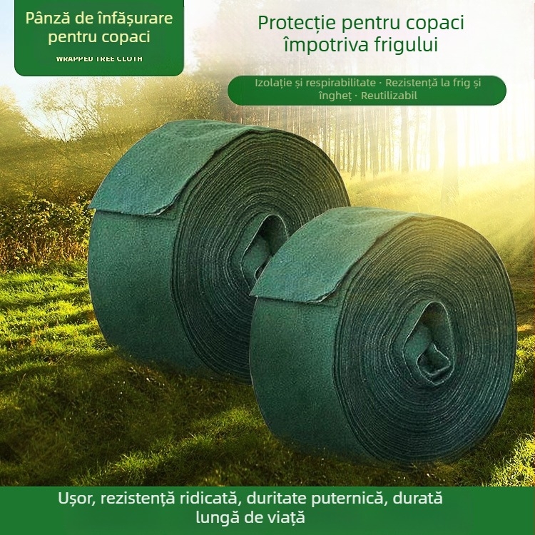 Înveliș termoizolant pentru copaci, grădină, țesătură nețesută, protecție împotriva frigului