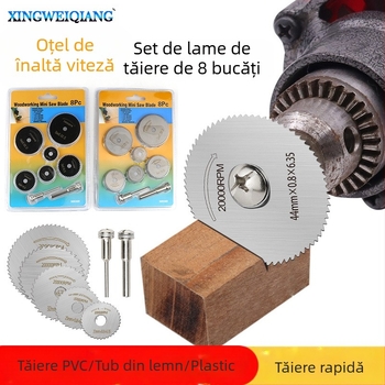 Set de lame de tăiere din oțel rapid – 8 bucăți, lame mini pentru lemn și plastic, pentru șlefuitor electric (Xingweiqiang)